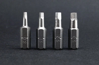 Vierkant Biteinsatz Bit L25mm wahlw. No 0 / 1 / 2 / 3 für Robertson®-Schrauben