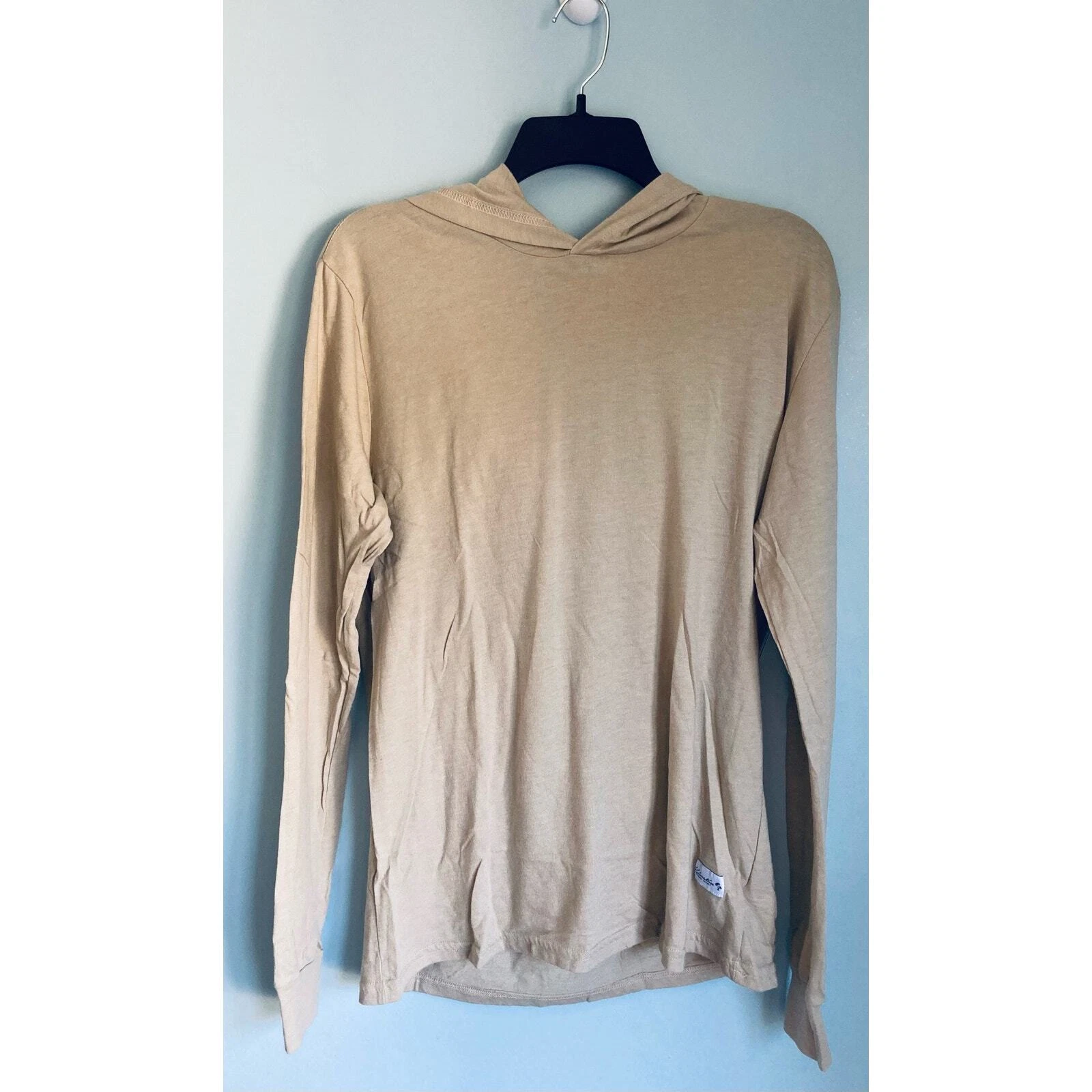 Kinetix Casual Luxury Long Sleeve Men's Hoodie Beige Medium