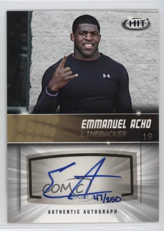 Emmanuel Acho SA-GE Hit Autographs #A118 Gold