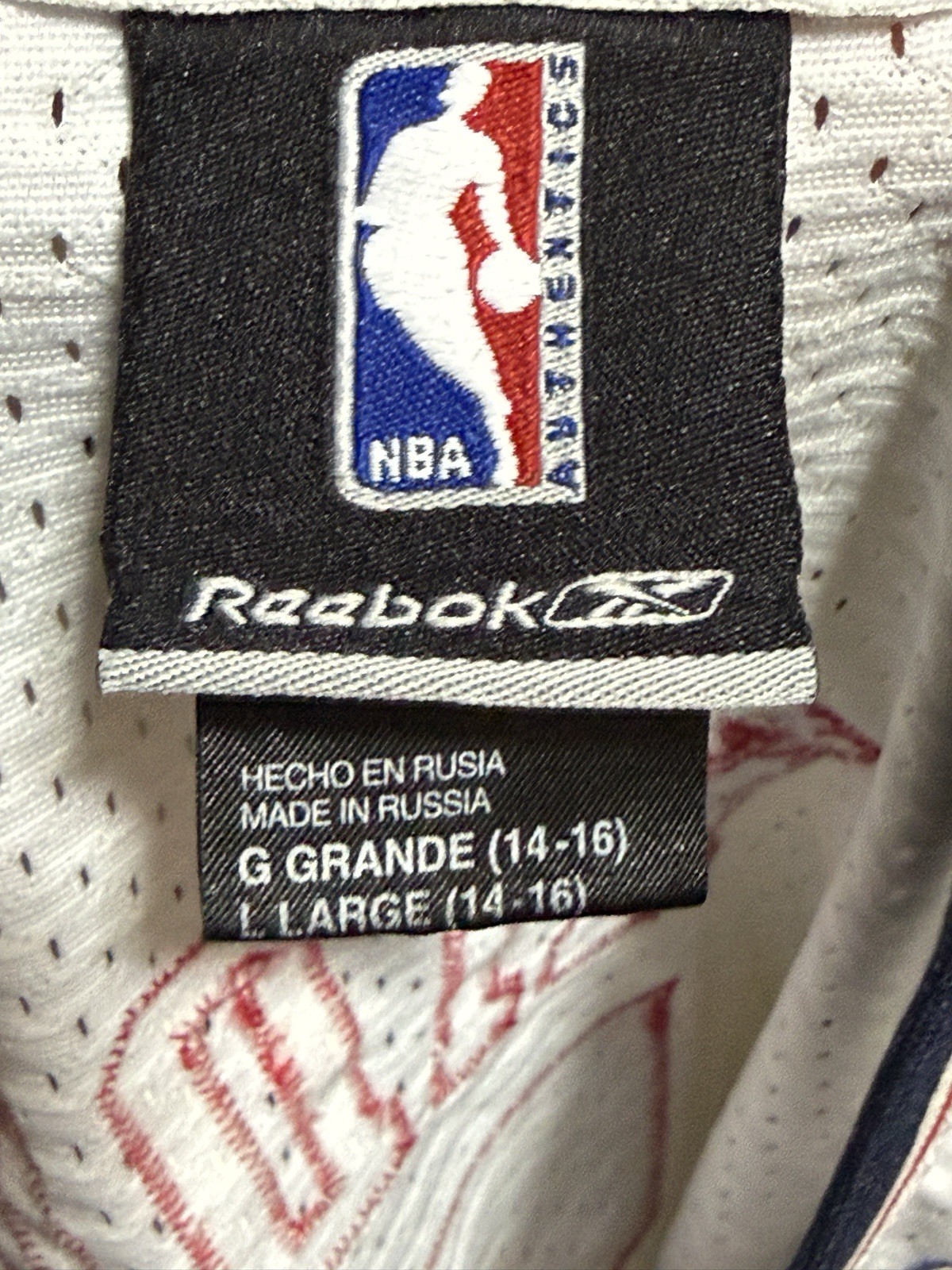 Reebok New Jersey Nets Jason Kidd #5 NBA Jersey White Large thumbnail 8