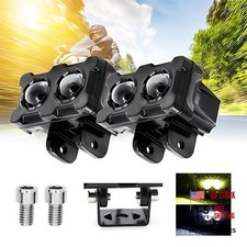 LED Motorcycle Auxiliary Lights,2 PCS Universal 40W Mini LED Headlights Fog