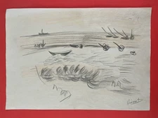 Vincent van Gogh Drawing on paper (Handmade) signed and stamped