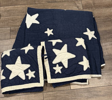 Pottery Barn Kids Star Quilt Navy Blue Big Sh...
