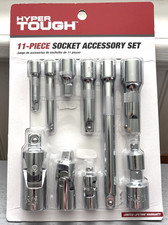 11-Piece Socket Accessory Set 1/4" 3/8" & 1/2" Drives