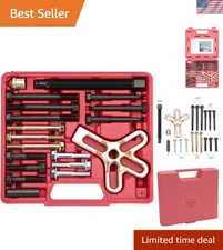 Versatile Alloy Steel Harmonic Balancer Puller Kit with Sturdy Storage Case