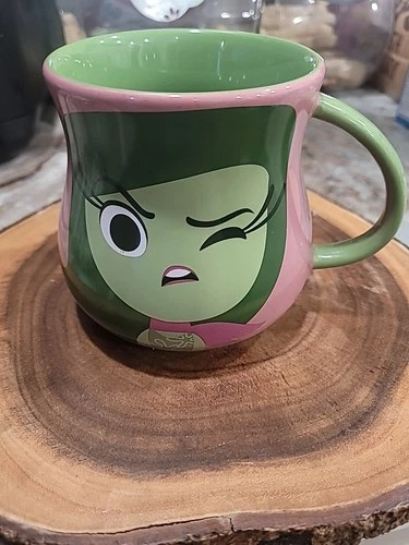 Disney Store Inside Out Coffee Mug Cup Disgust What-ever Shape Pixar