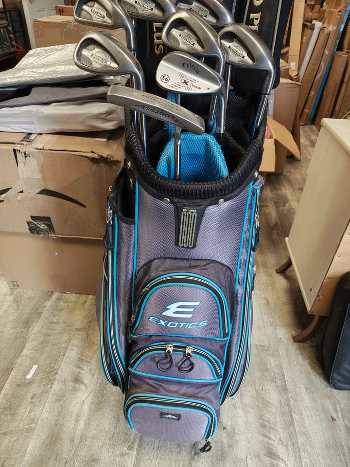 Conjunto completo de bolsa de carrinho de golfe Callaway X-14 Steelhead Plus 15 peças flex regular - Imagem 2 de 4