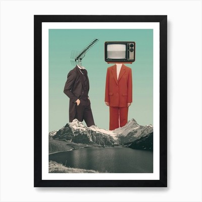 Love Me Always Collage Art Art Prin Framed Wall Art Poster Canvas Print Picture