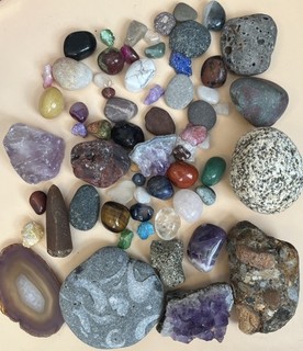 Assorted Lot Of Gems Crystals Rocks Etc Interesting Mixed Lot / Bundle