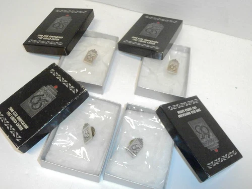 4 ZIPPO LIGHTER 65TH ANNIVERSARY 1997 LIMITED EDITION LAPEL PINS W/BOXES