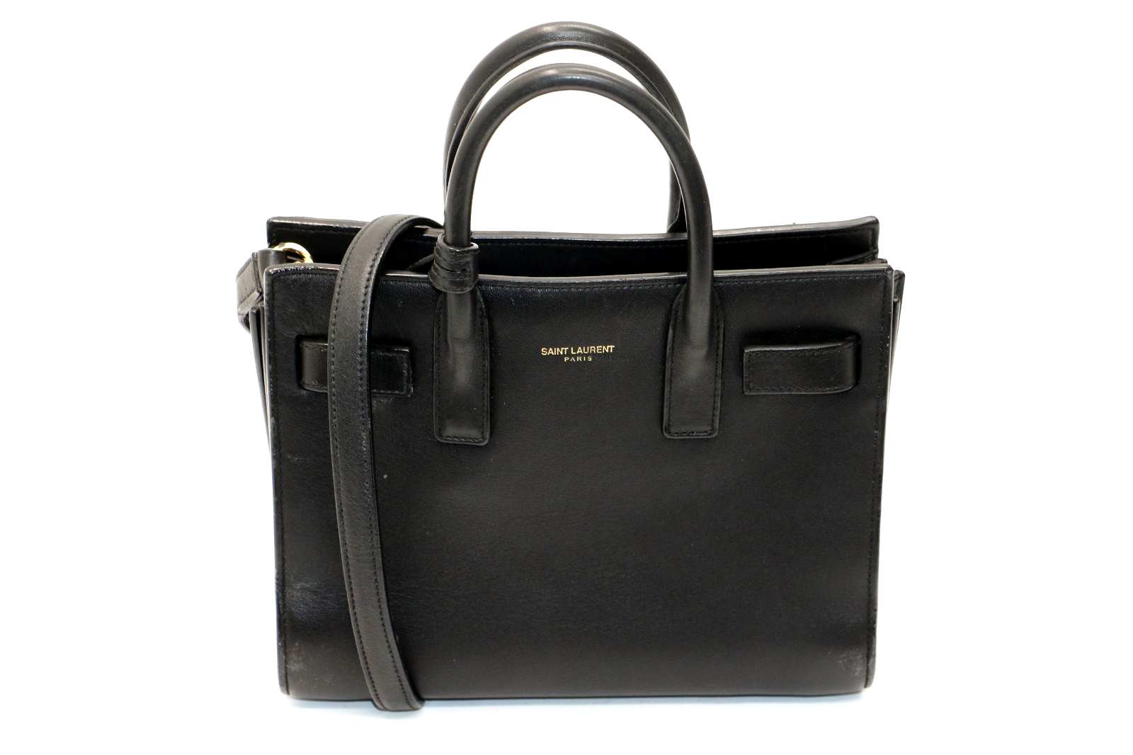 Saint Laurent Borsa in pelle Sac De Jour Nano Tote Bag Nera