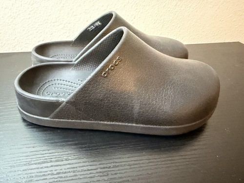 Crocs Dylan Clogs Slip On Comfort Shoes Black Womens Size 6 Mens Size 4