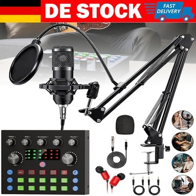 USB-Mikrofon 10 Soundeffekte Podcast-Mikrofon 4 Modi Stimmverzerrer Plug & Play
