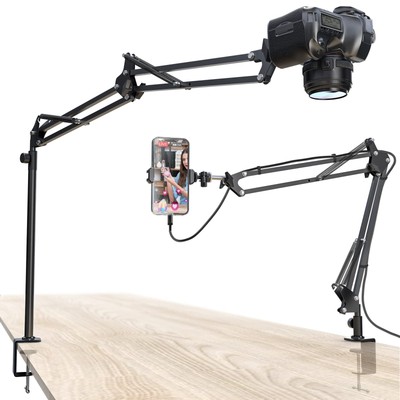 Overhead Camera Mount, 5lb Horizontal Load-Bearing, 360° Adjustable Stand for...