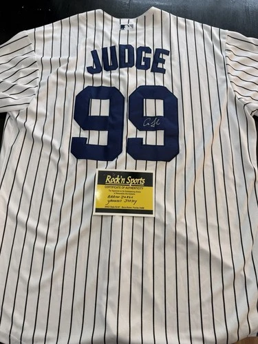Aaron Judge Autographed New York Yankees Jersey w/ COA – Signed MLB Memorabilia