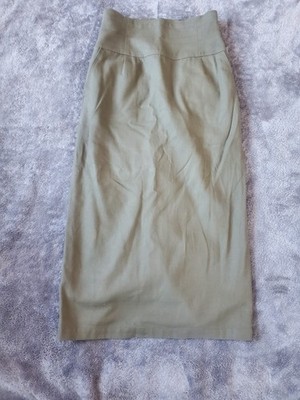 Moussy Dark Olive Pencil Oversized Skirt Size 2