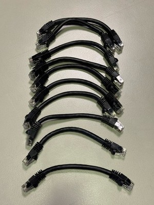 10 Pack 6  CAT6 Ethernet Patch Cable RJ45 UTP Network Cords Black 