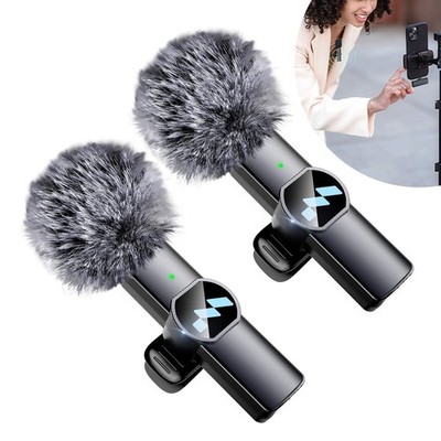 Lavalier Mikrofon Kabellos Mini Ansteckmikrofon Wireless Type C Handy Microphone
