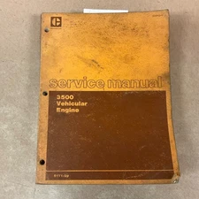 CAT Caterpillar 3500 (3512) SERVICE SHOP REPAIR MANUAL VEHICULAR ENGINE sn 51Y
