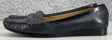 Cole Haan Pinch Black Leather Penny Loafers Shoes Women's Size US 6.5B D21337