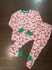 Carter's Red Reindeer Xmas Holiday Pj ADULT Size XL Cotton Winter Sleepwear