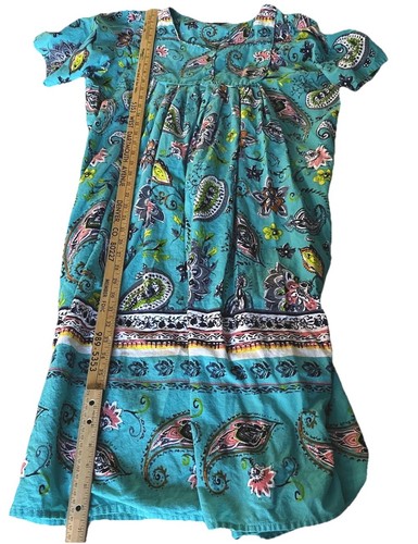 Only Necessities Women’s 1X Mumu Dress Floral Comfort Summer Beach Retro Paisley - Picture 10 of 12