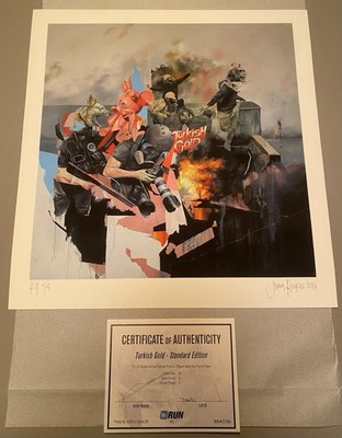 Turkish Gold Standard Joram Roukes Art Print Signed PP Printer Proof COA