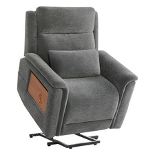 CHITA Recliner Chair w/ Heat Massage Electric Lift Chairs w/Foldable Tray Table