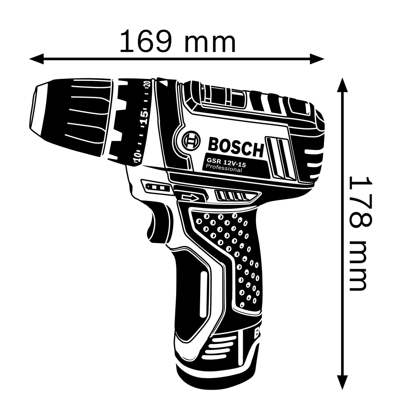 Trapano Avvitatore Bosch GSR 12V-15 con Batteria e Caricabatterie foto 3