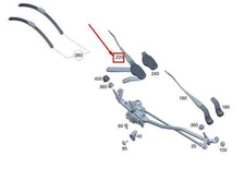 MERCEDES-BENZ C W206 Wischerarm vorne rechts LHD A2068201100 NEU ORIGINAL