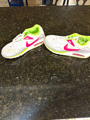 Nike Air Max Correlate Low Top Mesh Sneakers White Pink Green Gray 511417-163