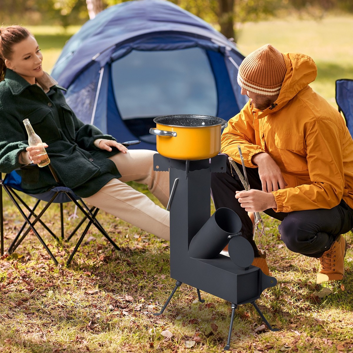 Portable Rocket Stove Wood Burning Portable Stove - Camping