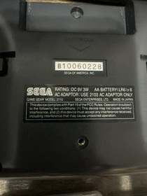 SEGA Game Gear Handheld Console W/ 8 Games!