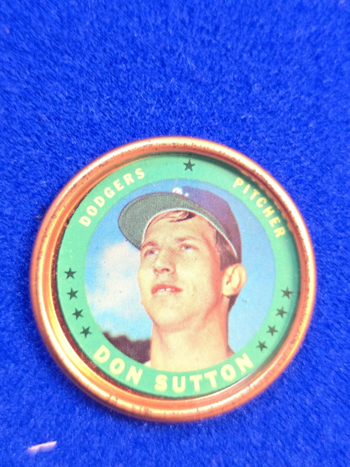 1971 topps baseball coins . Set Break...  # 145 Don Sutton
