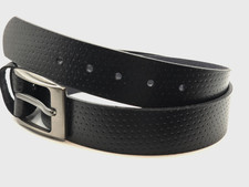 Men's Genuine FULL GRAIN Leather Belt, 2" width Classic Dress Casual Belt