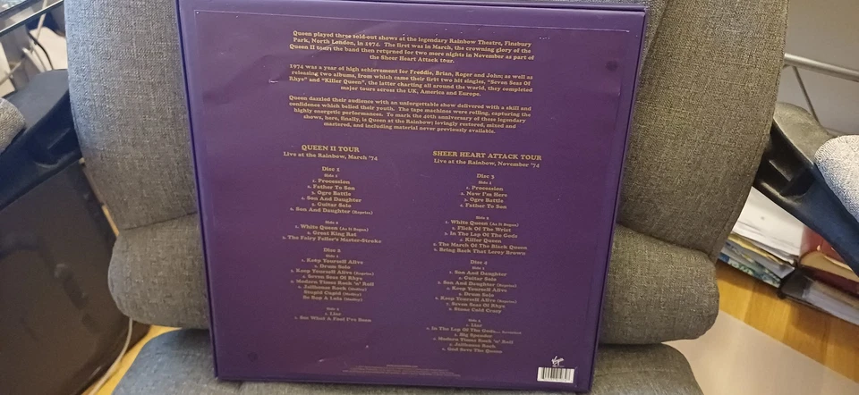 QUEEN - Live at the Rainbow `74, 4LP Box; Freddie Mercury - Bild 2 von 3