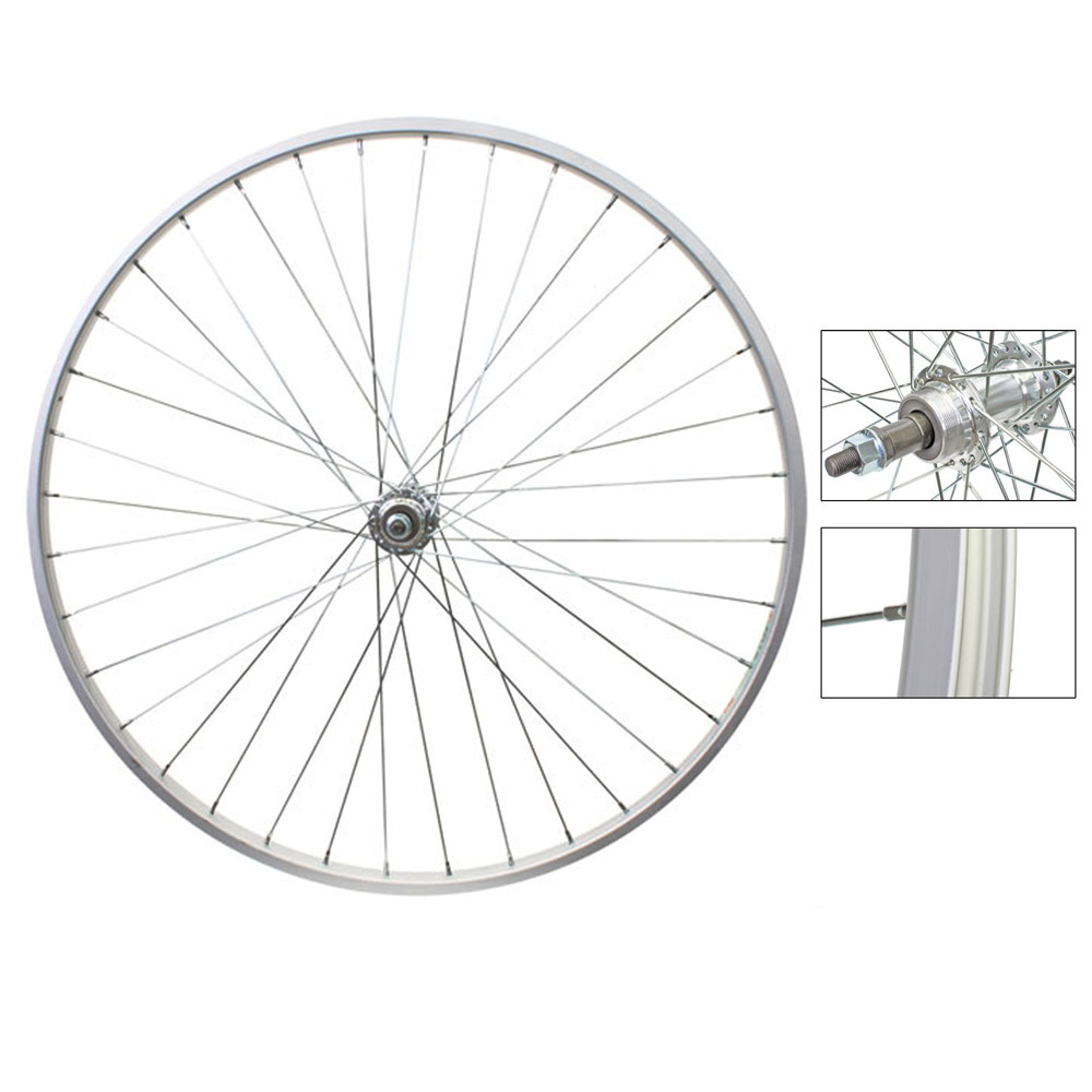 Weinmann RM19 Rear Road Wheel 27in Silver 5-7 Speed Freewheel Hub Bolt-On 36H
