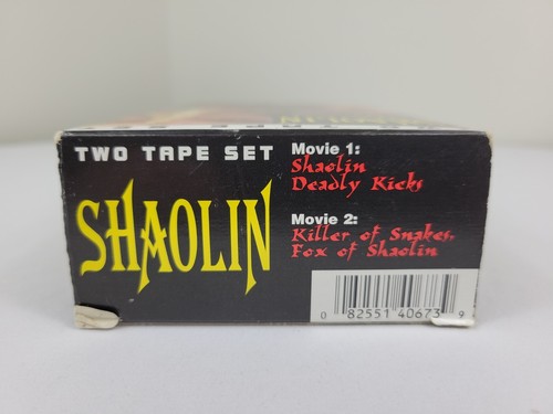 Shaolin Deadly Kicks Killer Of Snakes Fox Of Shaolin 2 Movie Set VHS - Imagen 5 de 10