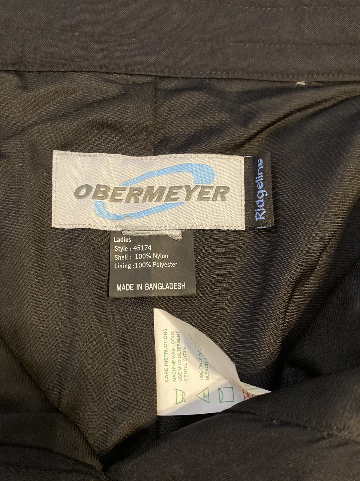 Obermeyer Ridgeline Ski Snow Board Pants Black 32-24 x 31 Women's EUC Winter