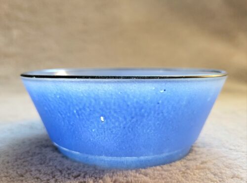 Rare Vintage FIRE KING ANCHOR HOCKING Blue 5" Bowl - Picture 2 of 8