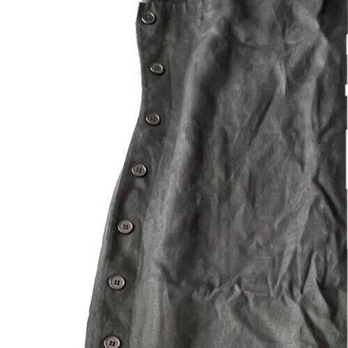 Talbots Kleid Damen Größe 8 Zierlich Schwarz Ärmellos Irisches Leinen Minimalistisch Midi - Bild 5 von 16