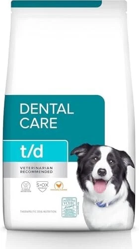 5 lb bag, t/d Dental Care Chicken Flavor Dry Dog Food