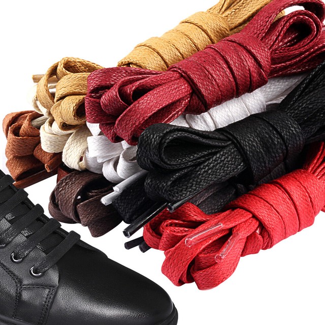 4cm Wide Of Flat Shoelaces Satin Ribbon Shoe Laces Sneaker Sport Shoes 39-59 OW