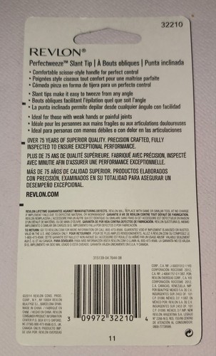 Revlon Perfectweeze Pinzetta Punta Inclinata, con Manico Facile Stile Forbice, Punta Inclinata - Foto 2 di 2