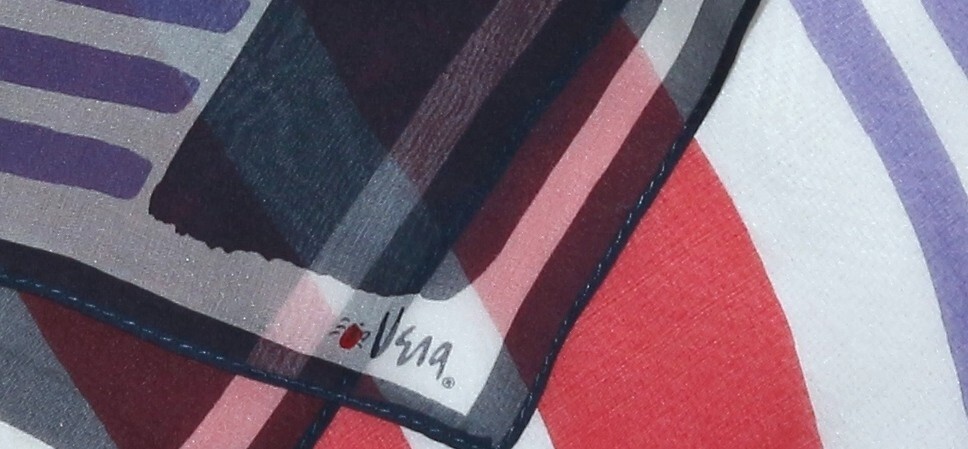 VERA NEUMANN Graphic Design Rectangular Silk Scar… - image 8