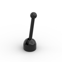 Lego 10X Hebel Antenna Small Base 4592C02 Schwarz Black