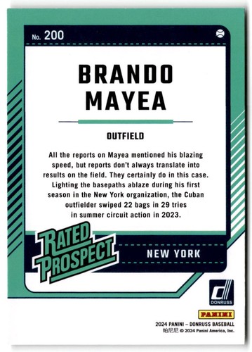 2024 Donruss Baseball Base Set (#1-200) Complete your set - You pick Card - Picture 401 of 401