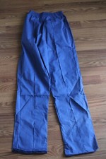 Scrub Pants Womens Size XS Elastic Waist Poly Cotton Blue NWOT Made in USA
