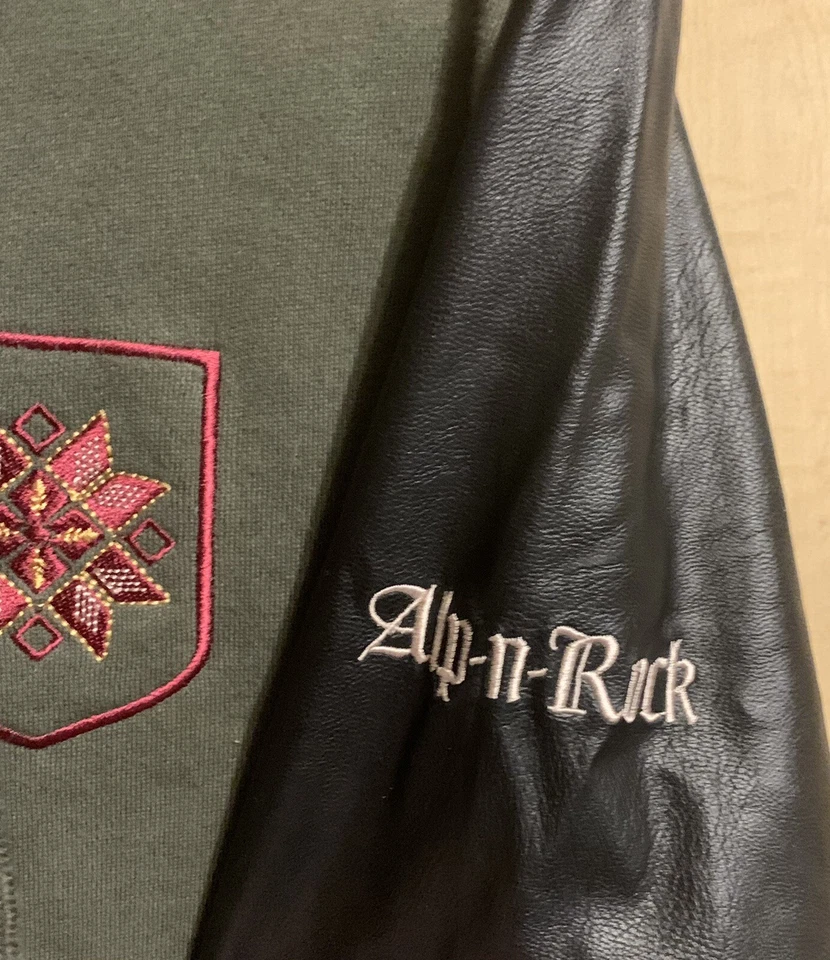 Alp N Rock Women’s Embroidered Hoodie Jacket Sweatshirt Full Zip Size 3 Medium - Image 4 of 4