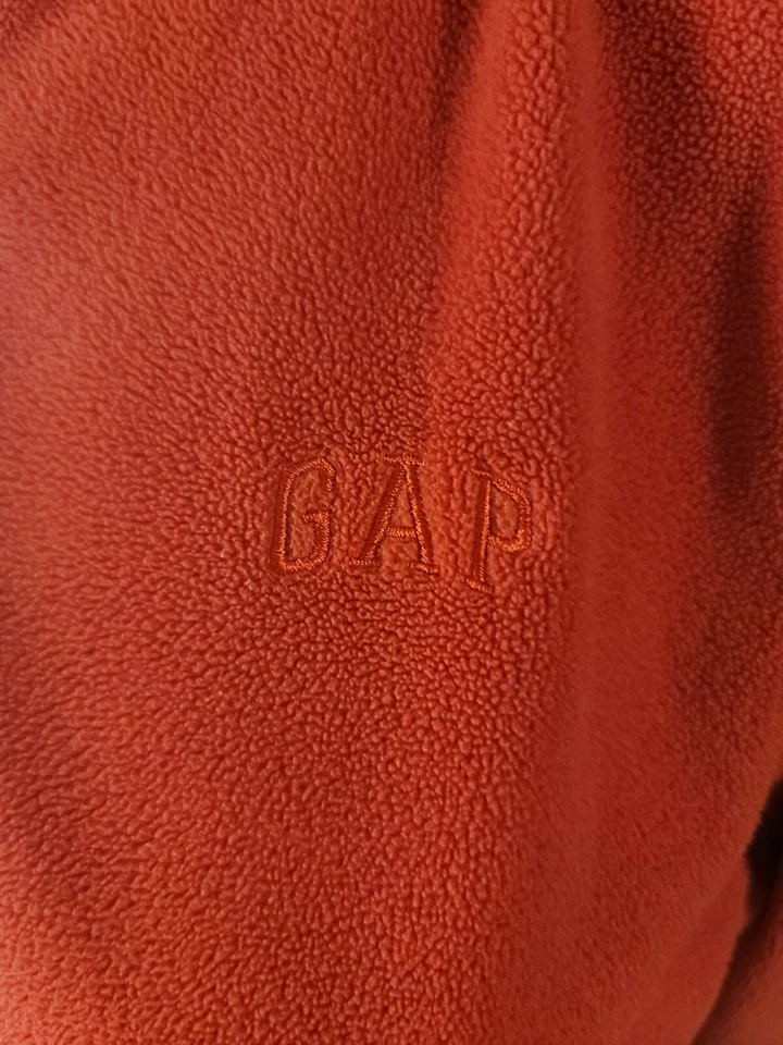 Gap Outlet Coral Pink 1/4 Zip Long Sleeve Fleece Pullover Jacket Size S - Image 2 of 4